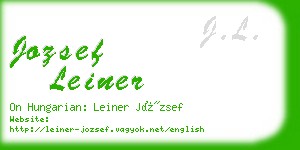 jozsef leiner business card